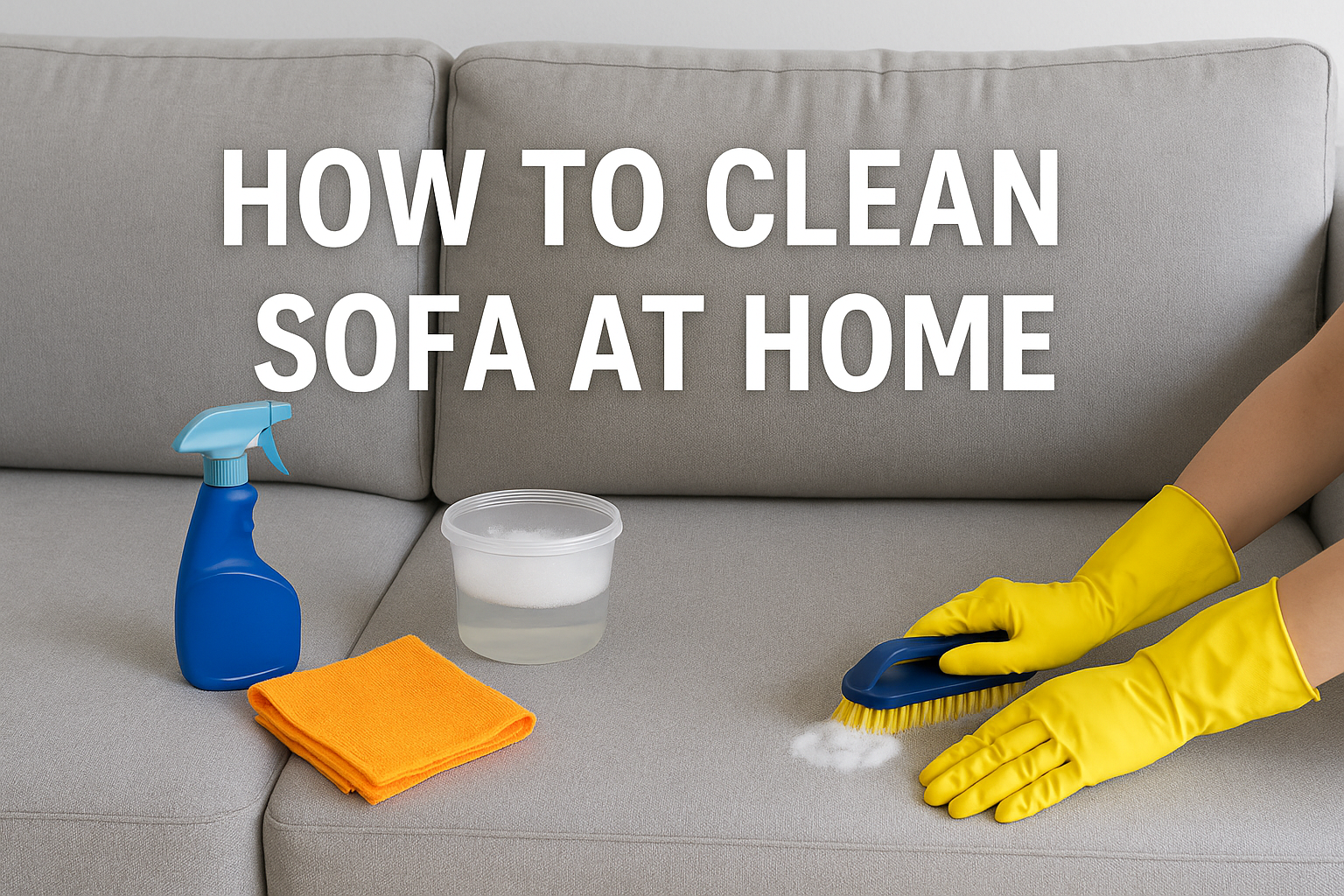 How to Clean Sofa at Home - Ironout