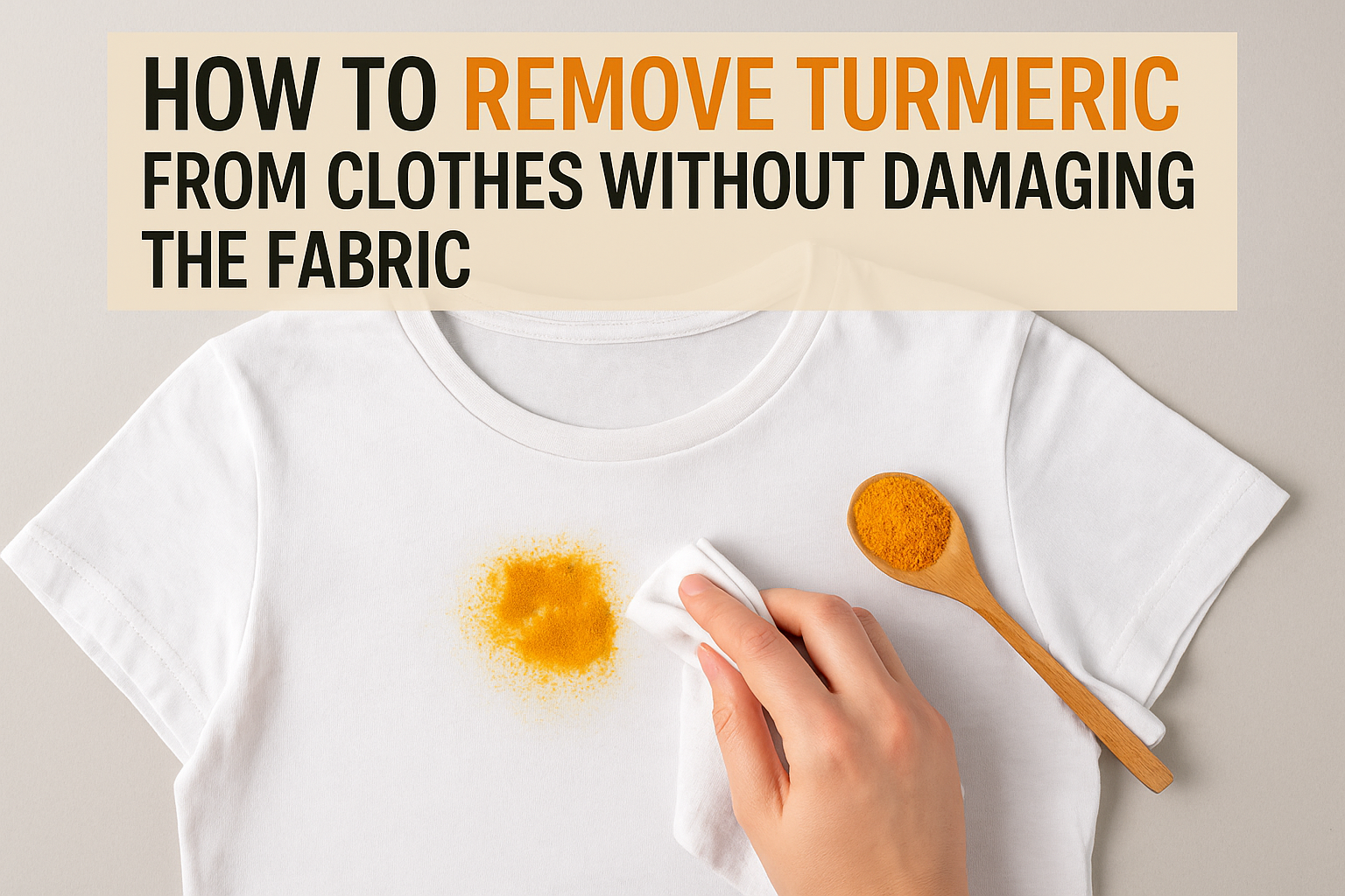 How To Remove Turmeric From Clothes Without Damaging the Fabric