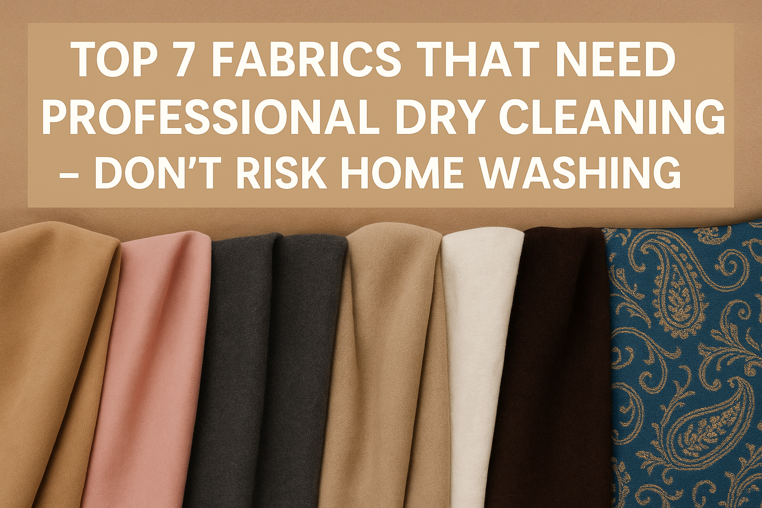 Top 7 Fabrics That Need Professional Dry Cleaning – Don’t Risk Home Washing