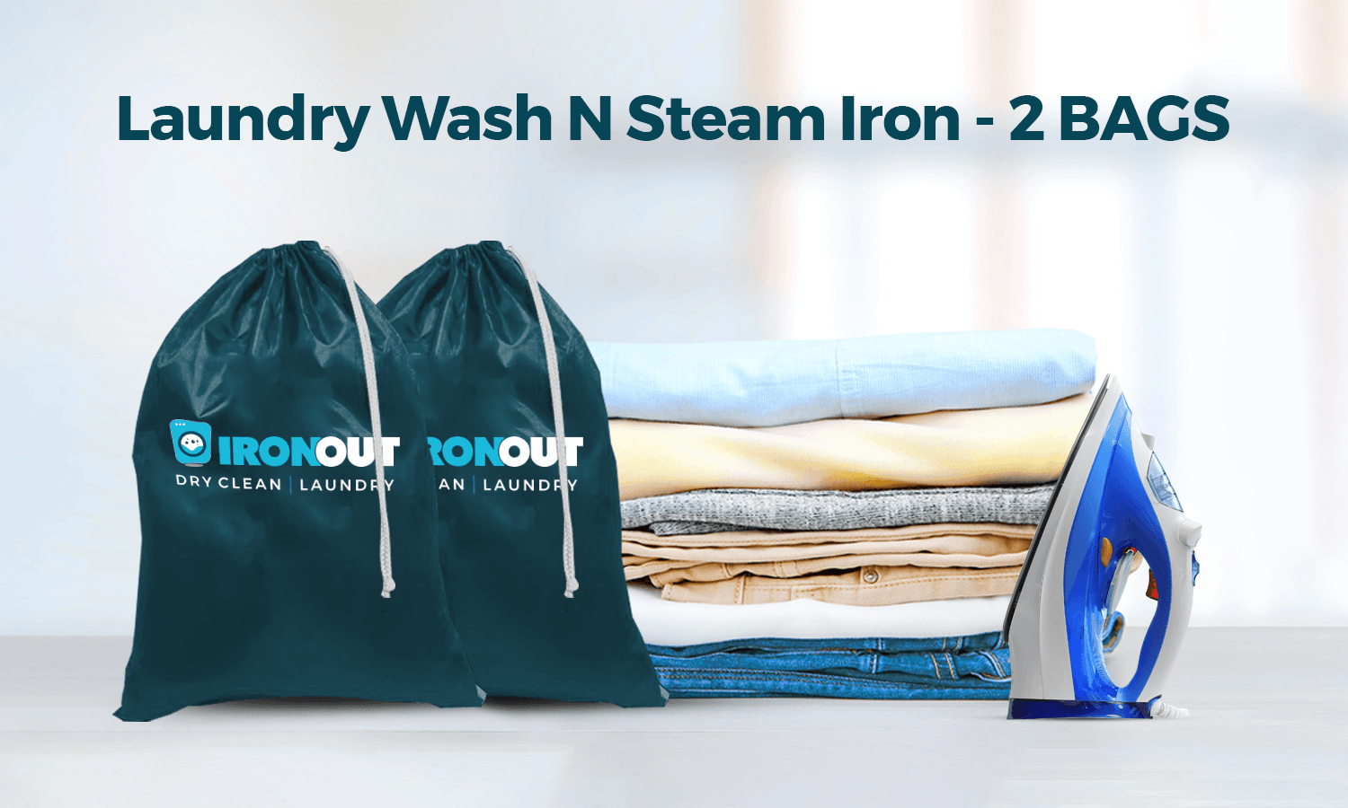 Wash n Steam Iron- 2 Bag - Ironout