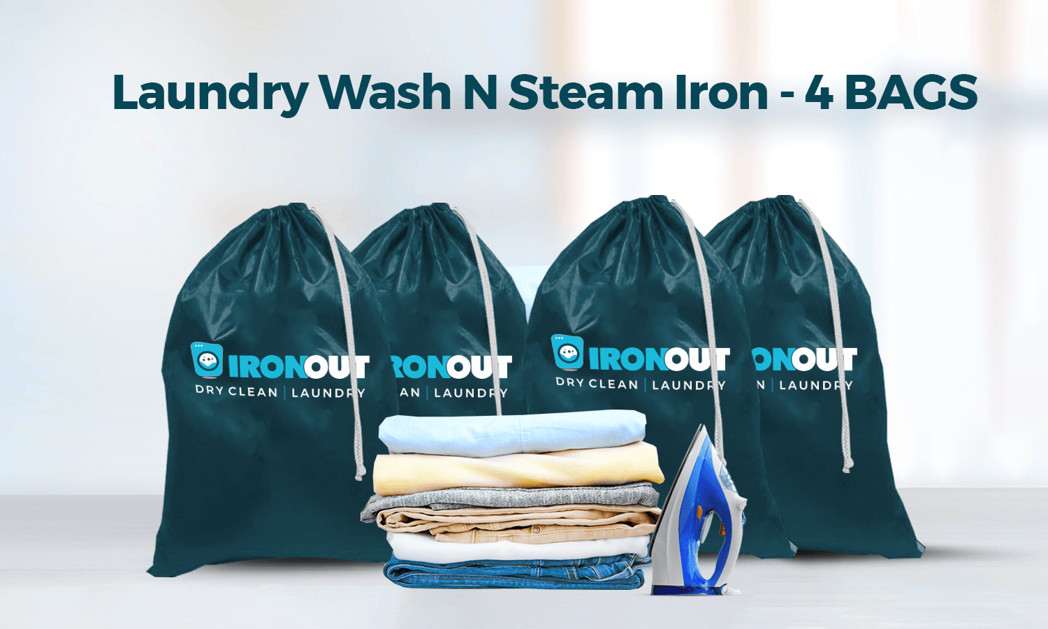 Wash n Steam Iron- 4 Bag - Ironout